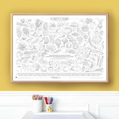 Coloriage pour discuter - Fruits et légumes