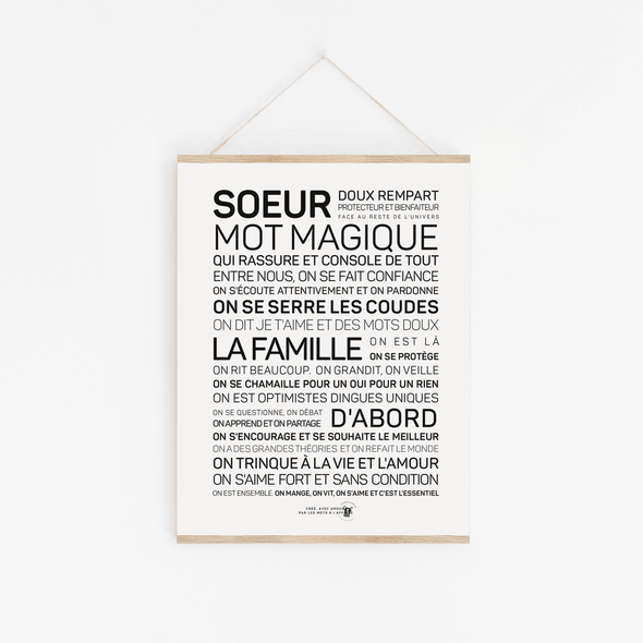 Affiche A4 - Soeur