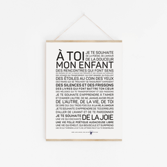 Affiche A4 - A toi mon enfant