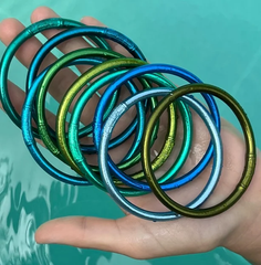 Bracelet Jonc Bouddhiste Mantra - Opale