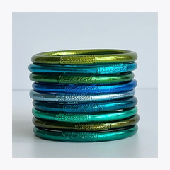 Bracelet Jonc Bouddhiste Mantra - Opale