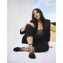 Chaussettes transparentes Nakameguro Silver