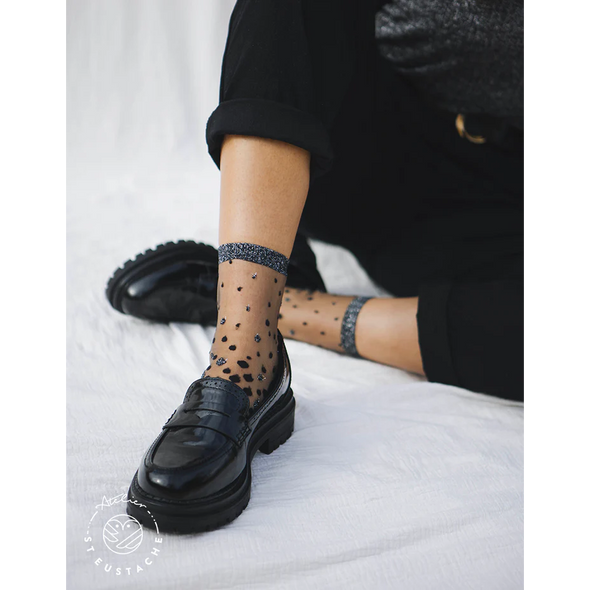 Chaussettes transparentes Nakameguro Silver