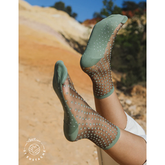 Chaussettes transparentes Crescent Dunes Sauge