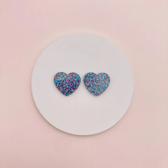 Boucles d'oreilles puces Coeur