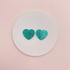 Boucles d'oreilles puces Coeur