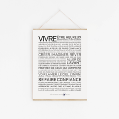 Affiche A3 - Vivre