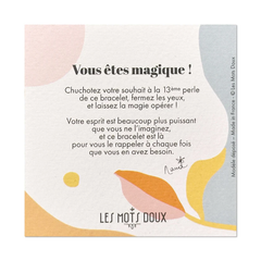 Bracelet Faites un voeu - Blanc