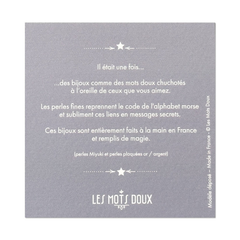 Bracelet code morse "Merci"