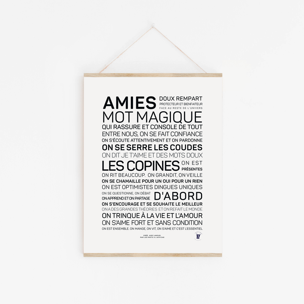 Affiche A4 - Amies