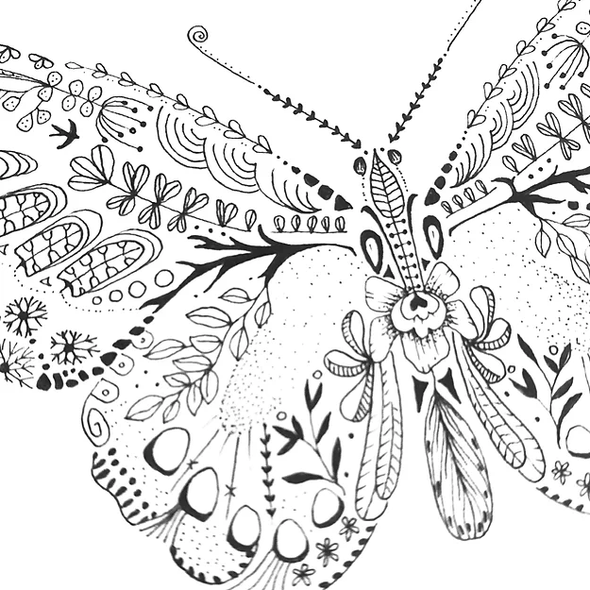 Carte de voeux - Papillon