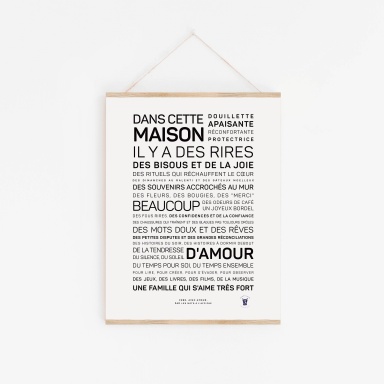 Affiche A4 - Dans cette maison