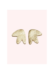 MADRID - Puces d'oreilles en cuir or