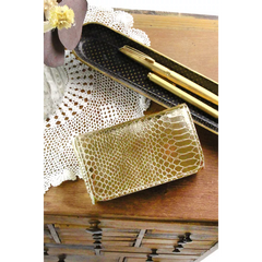 Porte-monnaie KATE Python doré