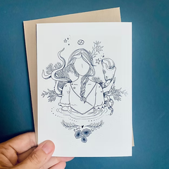 Carte de voeux - Signes du zodiac - Cancer