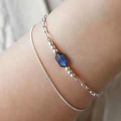 SHILO | Bracelet double labradorite