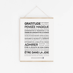 Affiche A4 - Gratitude