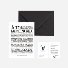 Carte - mini affiche A toi mon enfant