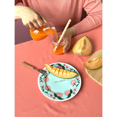 Assiette en porcelaine Viva la frutta pêches