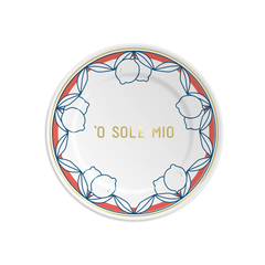 Assiette en porcelaine O Sole Mio