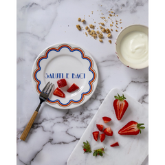 Assiette en porcelaine Saluti e Baci