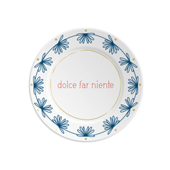 Assiette en porcelaine Dolce Far Niente