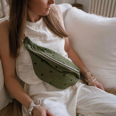 Sac banane Coeur Kaki