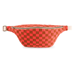 Sac banane Damier Corail Caramel