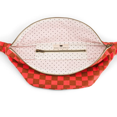 Sac banane Damier Corail Caramel