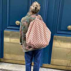 Sac cabas Elisa Damier Caramel / Strawberry