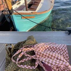 Sac cabas Elisa Damier Caramel / Strawberry