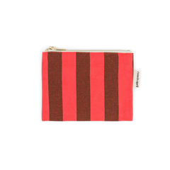 Porte-monnaie Marie Rayures Marron / Rouge
