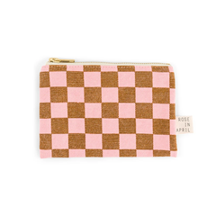 Porte-monnaie Marie Damier Strawberry / Caramel