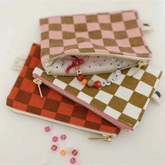 Porte-monnaie Marie Damier Strawberry / Caramel
