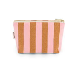 Pochette Sofia - Rayures Strawberry / Caramel