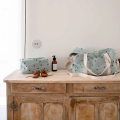 Trousse de toilette Vic - Coeur Blue spray