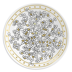 Assiette en porcelaine Myosotis