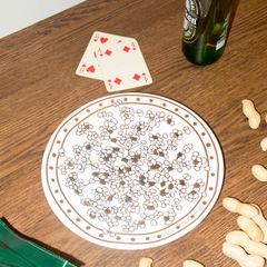 Assiette en porcelaine Myosotis