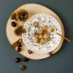 Assiette en porcelaine Myosotis