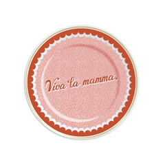 Assiette en porcelaine Viva la mamma
