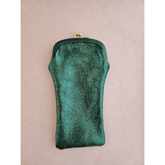 Etui à lunettes en cuir upcyclé