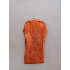 Etui à lunettes en cuir upcyclé