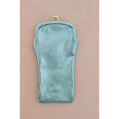 Etui à lunettes en cuir upcyclé