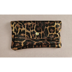 Portefeuille en cuir upcyclé avec double poches