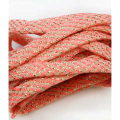 Lacets de chaussures lurex - Rose fluo