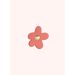Barcelone - Pin's fleur en cuir rose