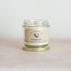 Bougie parfumée artisanale cire végétale - Madeleine
