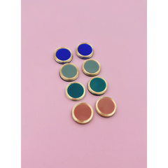 Boucles d'oreilles Puces rondes cercle or