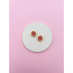 Boucles d'oreilles Puces rondes cercle or