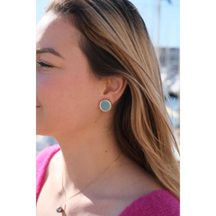 Boucles d'oreilles Puces rondes cercle or